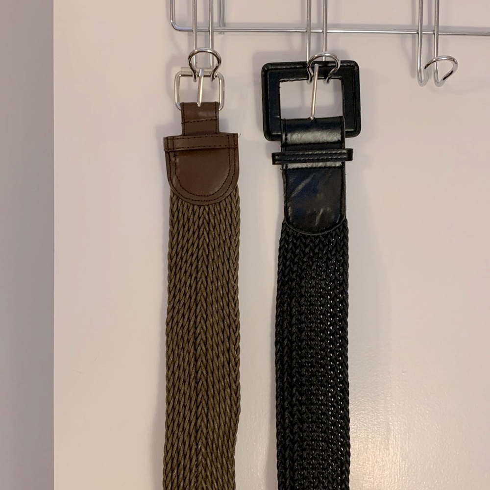 Black and Brown Thick Belts